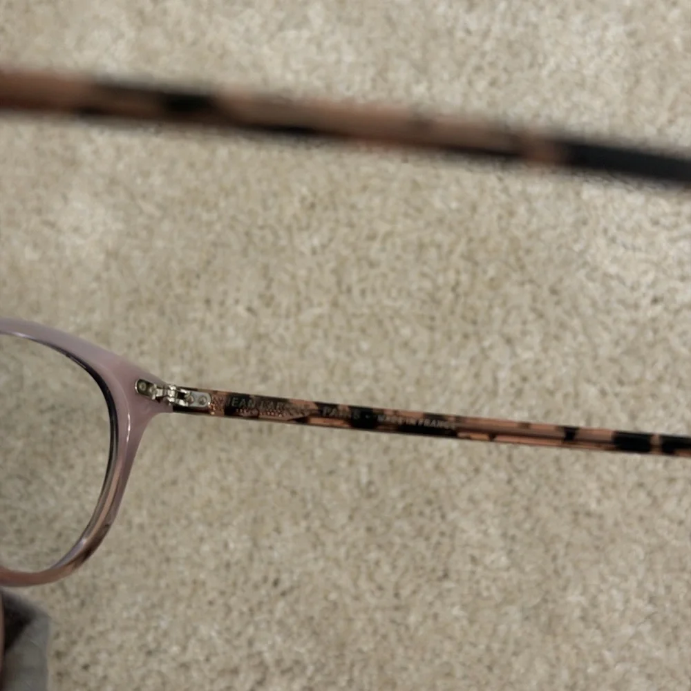 Jean lafont Two-Tone Cat Eye Glasses - Black and Blush - Picture 5 of 6